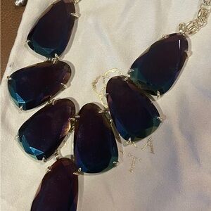 Kendra Scott Harlow Necklace Black Iridescent